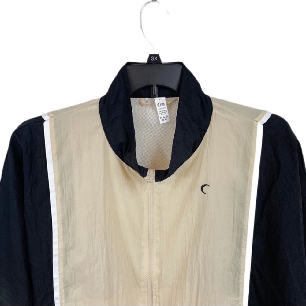 ZYIA Active Neutral Color Block Zip Up Jacket L Workout - Picture 2 of 7
